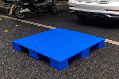 倉儲堆垛叉車周轉用塑膠棧板 1212平面九腳塑料托盤 可加鋼管